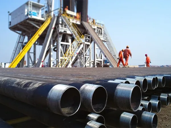 API casing pipe on drilling sites
