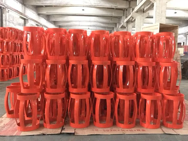 Finished bow spring centralizers