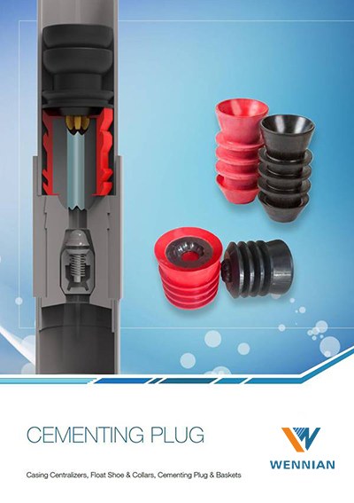 Several different types of cementing plugs on the cover