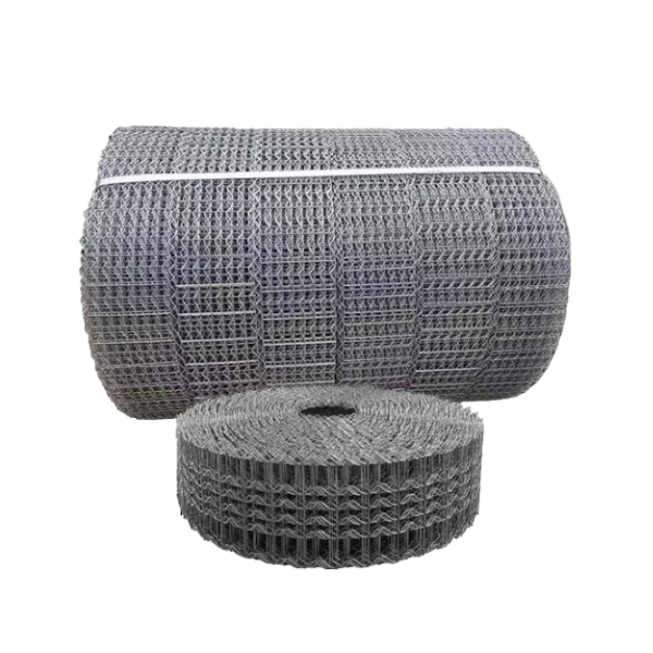 Concrete weight coating mesh on a white background