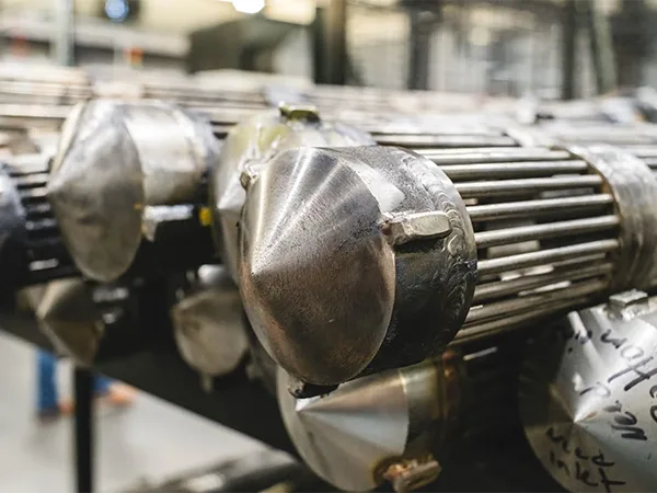 bow spring centralizers awaiting heat treatment