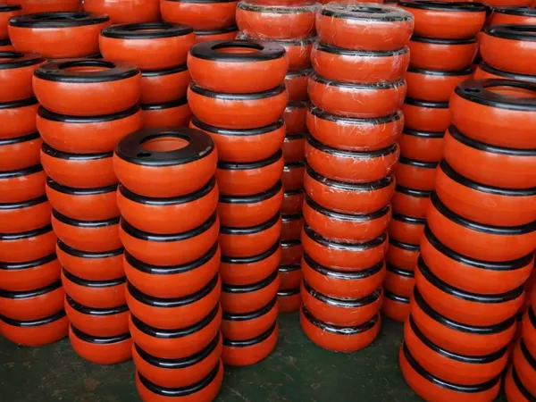 neatly stacked quick-release thread protectors