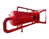 Mud gas separator on a white background