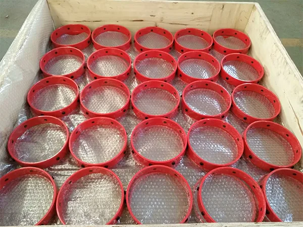 Stop collars in the packaging box